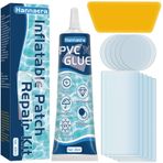 Hannaera Hava yatağı yama kiti, PVC ve PU şişme için şeffaf şişme yama tamir seti, jakuziler, yer üstü yüzme havuzları ve hava yatakları, uzun ömürlü (60 ML) (newtwo)