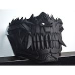 Hannya Oni Cyberpunk Yarım Maske - Cosplay & Dekoratif 3D Figür (Pla Plus)