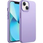 HANPORIUM Apple iPhone 13 Mini Uyumlu Silikon Kılıf - Pastel Renk Tonu Esnek Tam Koruma Kapak - Lila