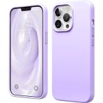 HANPORIUM Apple iPhone 13 Pro Max Uyumlu Silikon Kılıf - Pastel Renk Tonu Esnek Tam Koruma Kapak - Lila
