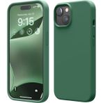 HANPORIUM Apple iPhone 15 Plus Uyumlu Silikon Kılıf - Pastel Renk Tonu Esnek Tam Koruma Kapak - Yeşil