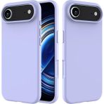 HANPORIUM Apple iPhone 17 Air Uyumlu Silikon Kılıf - Pastel Renk Tonu Esnek Tam Koruma Kapak - Lila