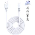 HANPORIUM Casper Via P3 Uyumlu 3.4 Amper Ultra Hızlı Type-C Şarj Kablosu 1 Metre - İthalatçı Garantili - Beyaz