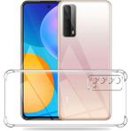 HANPORIUM Huawei P Smart 2021 Uyumlu Şeffaf Silikon Kılıf - Kamera Korumalı Esnek Tam Koruma Kapak