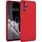 HANPORIUM Omix X700 Uyumlu Silikon Kılıf - Kamera Korumalı Esnek Pastel Renk Kapak - Kırmızı