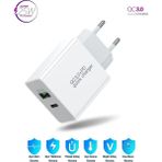 HANPORIUM Reeder P10S Uyumlu 25W Ultra Hızlı Çoklu Şarj Cihazı Adaptör Qualcomm3.0 + PD - İthalatçı Garantili - Beyaz