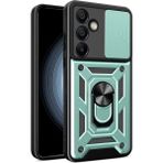 HANPORIUM Samsung Galaxy S24 Plus Uyumlu Tank Kılıf Yüzüklü Standlı Extra Darbe Koruma Zırhlı Outdoor Kapak - Yeşil