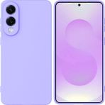 HANPORIUM Samsung Galaxy S25 Edge Uyumlu Silikon Kılıf - Pastel Renk Tonu Kamera Korumalı Esnek Kapak - Lila