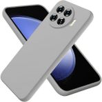 HANPORIUM Tecno Spark 20 Pro Plus Uyumlu Silikon Kılıf - Kamera Korumalı Esnek Pastel Renk Kapak - Gri