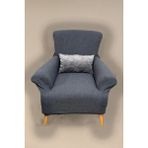 Hansarayhome Jakarli Tekli Koltuk Örtüsü Berjer Koltuk Kılıfı - 50 x 75 cm - Antrasit