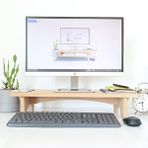 Hansdo Hanwood Monitör Standı - Monitör Yükseltici - Laptop Standı - Ahşap - AMS1 Kahverengi