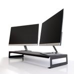 Hansdo İkili Metal Monitör Standı Siyah