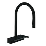 Hansgrohe 73831670 Aquno Select M81 Tek Kollu Siyah Eviye Bataryası