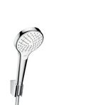 hansgrohe Croma Select S Duş Başlığı Tutucu, 3 Püskürtme Türü, Beyaz/Krom