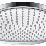 hansgrohe Crometta S duş başlığı, 240 mm, duş başlığı, su tasarruflu, krom