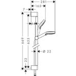 Hansgrohe Crometta Vario Sürgülü Duş Seti 0.65 M - Krom