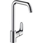 Hansgrohe Focus Krom Gri Tek Kollu Evye Bataryası