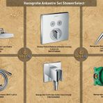 Hansgrohe HGANKSET4 ShowerSelect Ankastre Set