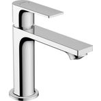 hansgrohe Lavabo armatürü Rebris E, musluk banyo musluğu yükseklik 110 mm, çekme çubuklu, banyo armatürü su tasarruflu, krom