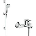Hansgrohe Logıs-E Banyo Bataryası+Crometta Sürgülü Duş Seti
