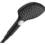 Hansgrohe Mat-Siyah 120 3 Jet Raindance Select E El duşu