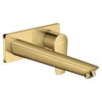 hansgrohe Musluk Talis E sıva altı (musluk uzunluğu 225 mm duvar montajı için armatür) cilalı altın optik