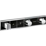 Hansgrohe RainSelect Siyah Krom Ankastre Banyo Bataryası