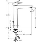 Hansgrohe Talis E 240 Mat Siyah Lavabo Bataryası