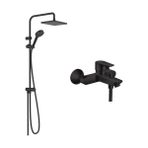 Hansgrohe Vernis Shape Mat Siyah Duş Kolonu Seti
