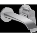 Hansgrohe Vivenis Tek Kollu Lavabo Bataryası Ankastre Montaj Duvara Monte 19,5 cm Gaga ile - Krom