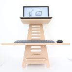 Hanwood Ayakta Çalışma Standı - Laptop Standı - Notebook Standı - Ahşap - AGBS