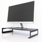 Hanwood Metal Monitör Standı - Siyah - Monitör Yükseltici - Laptop Standı - Organizer - SMS1BL