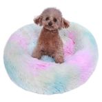 Hanyang Fasulye Ezmesi 15.7 Inç-40 cm Sakinleştirici Kedi Yatağı Yumuşak Yuvarlak Köpek Yatakları Anti-Anksiyete Donut Cuddler Ev Isınma Rahat Kabarık Peluş Polar (Yurt Dışından)