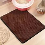Hanyang Kahve 30X30CM Pet Kedi Kumu Matı Tuvalet Su Geçirmez Çift Katmanlı Kedi Kumu Kumu Matı Eva Katlanabilir Evcil Hayvan Halı Yatak Pedleri Kediler Için Evcil Hayvan Malzemeleri (Yurt Dışından)