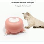 Hanyang Kedi Besleyici(Ler) Köpek Kasesi 3 4 5 Meme Besleyici Şişe Bakım Istasyonu Köpek Kedi Yavrusu Evcil Hayvan Bebek Kabarcık Süt Silikon Çoklu Içecek Mama Dağıtıcısı (Yurt Dışından) - Renkli