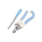 Hanyang Mavi Artı Törpü 14.5cmx5.5cm Profesyonel Pet Kedi Köpek Tırnak Makası Kesici Orak Paslanmaz Çelik Bakım Makası Clippers Pet Pençeleri Köpek Malzemeleri (Yurt Dışından) - Renkli