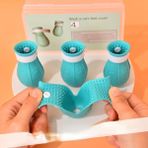 Hanyang Mavi Kedi Pençe Koruyucu Banyo Besleme Ilaç Anti-Dökülme Anti-Çizik Ayarlanabilir Set Silikon Pençe Tırnak Kapak Çizmeler Evcil Hayvan Malzemeleri (Yurt Dışından) - Renkli