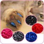 Hanyang Mavi L 100 Adet Silikon Yumuşak Kedi Tırnak Kapakları Kedi Paw Pençe Pet Tırnak Koruyucu Kediler Tırnak Kapağı Ücretsiz Tutkal ve Aplikatör ile Pet Malzemeleri (Yurt Dışından) - Renkli