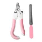 Hanyang Pembe 14X6.5 cm Profesyonel Pet Tırnak Makası Kediler Tavşanlar ve Gine Domuzları Için Uygun Tırnak Törpüsü Köpek Pençe Makası Büyükten Küçüke Evcil Hayvan Için (Yurt Dışından) - Renkli
