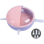 Hanyang Pembe Yavru Yavru Yavru Süt Besleyici Setleri 180 ml Kase 5 Emzikler Silikon Simülasyon Hemşirelik Istasyonu Kediler Mama Dağıtıcı Yenidoğan Evcil Hayvan Aksesuarları (Yurt Dışından)