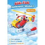 Hanye Sök-Tak Helikopter Modeli 2 - Oyuncak Söktak Helikopter Modeli - Lego Setleri