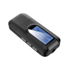 Hanying ses adaptörü 2 in 1 USB Bluetooth 5.0 Verici Alıcı ile LCD Ekran 3.5 MM AUX Stereo PC TV Araba Kulaklıklar için Kablosuz adaptör 2'si 1 Arada Verici Alıcı