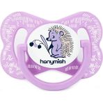 Hanymish HanymishHappy Silikon Damaklı Emzik No:3 Mor - Renkli - 0 - 3 Yaş