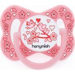Hanymish HanymishHappy Silikon Damaklı Emzik No:3 Pembe - Renkli - 0 - 3 Yaş