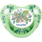 Hanymish HanymishTiny Silikon Damaklı Emzik No: 1 Yeşil - Renkli - 0 - 3 Yaş