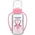 Hanymish Kulplu Cam Biberon 125 ml 14436 - Pembe