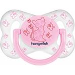 Hanymish Şeffaf Kelebek Damaklı Emzik No:3 Pembe - 18+ Ay