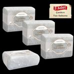 Hanzade Bitkisel Çankırı Tuz Sabunu 300-350 Gr x 3 Adet Zengin Mineralli Doğal Saf Çankırı Kaya Tuzu Sabunu