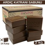 Hanzade Bitkisel Doğal El Yapımı Hatay Ardıç Katranı Sabunu Katranlı Sabun 3 Kg