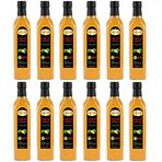 Hanzade Bitkisel Enginar Sirkesi 500 ML x 12 Adet Doğal Fermantasyon İçilebilir Katkısız Cam Şişe